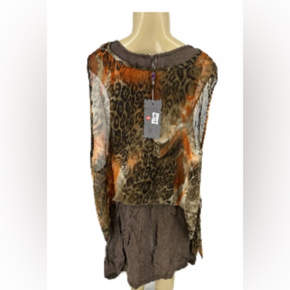 NEWwTags Pretty Angel Medium Women Sheer Sleeveless Tunic Vintage Silk Blend - Picture 2 of 8